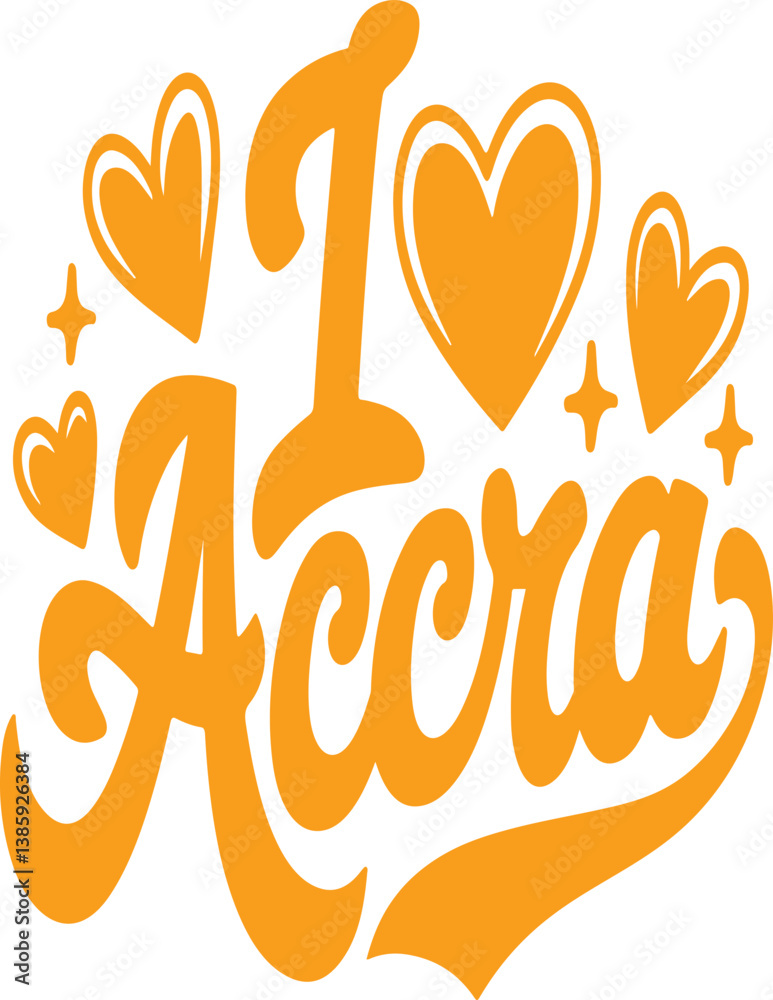 Obraz premium I Love Accra.