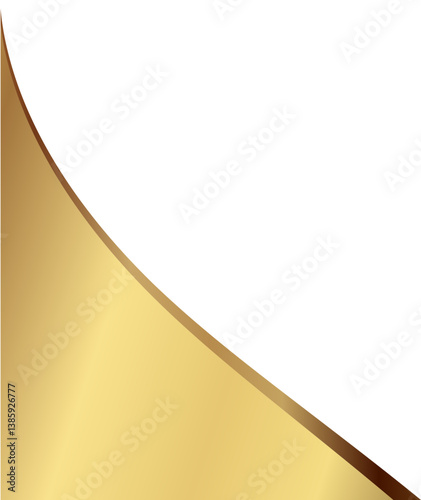 Obraz na płótnie Elegant gold curve for luxury design w salonie