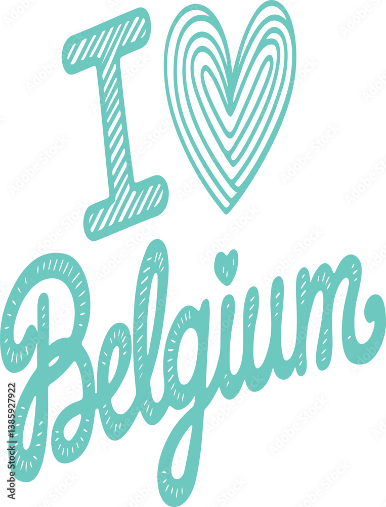 Obraz premium I Love Belgium.