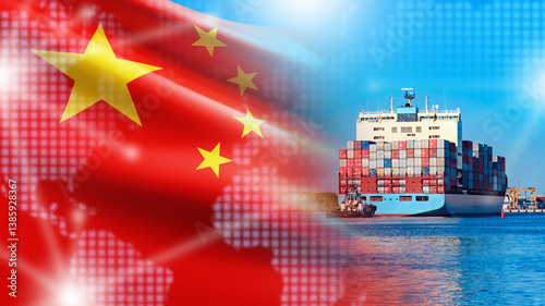 Cargo ship with containers....