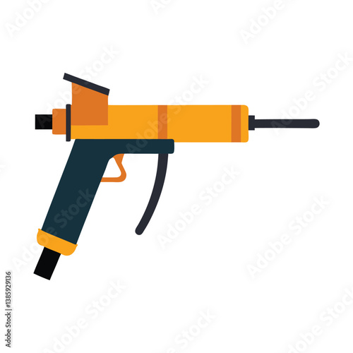 caulking gun isolated on white