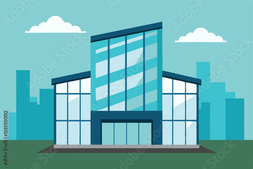 modern office building with windows