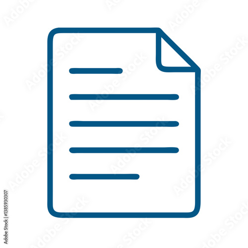 Document icon in outline style
