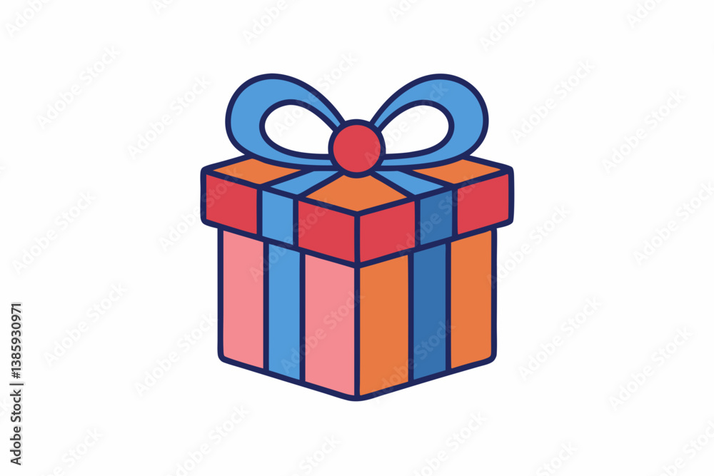 Obraz premium gift box isolated on white background