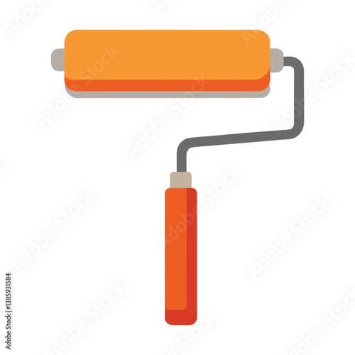 paint roller isolated on white background