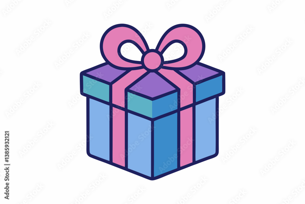 Obraz premium gift box isolated on white background