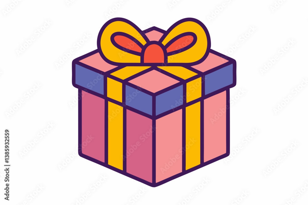 Obraz premium gift box isolated on white background