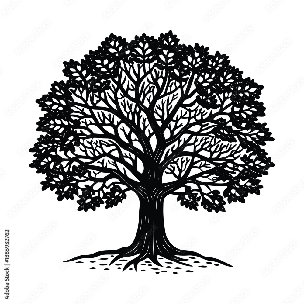 Obraz premium vector tree silhouette