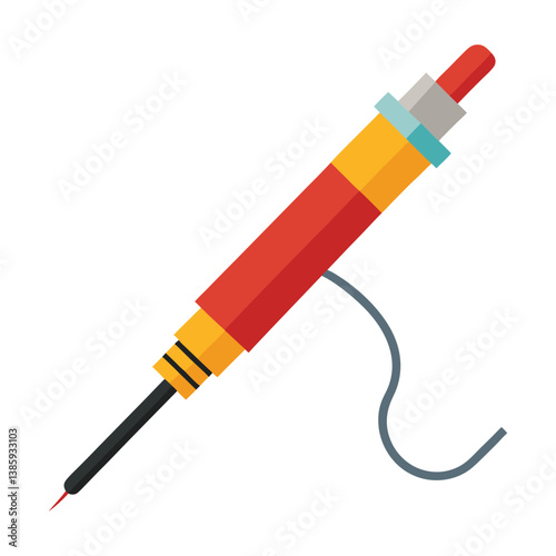  soldering iron on white background