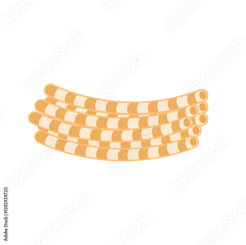 Collagen fibers. Vector illustration.