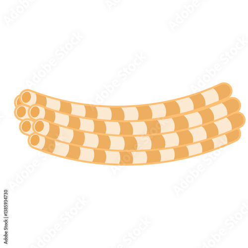 Collagen fibers. Vector illustration.