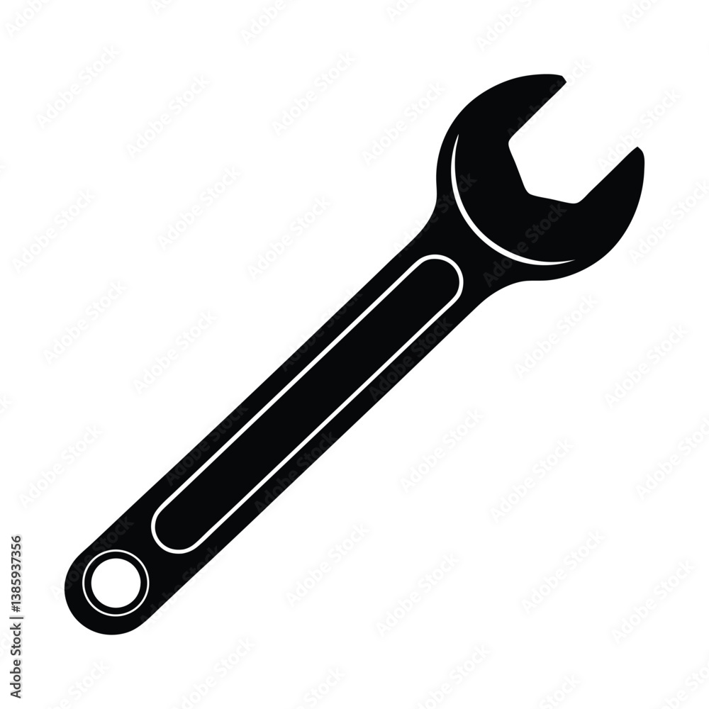 adjustable wrench isolated on white adjustable wrench isolated on white