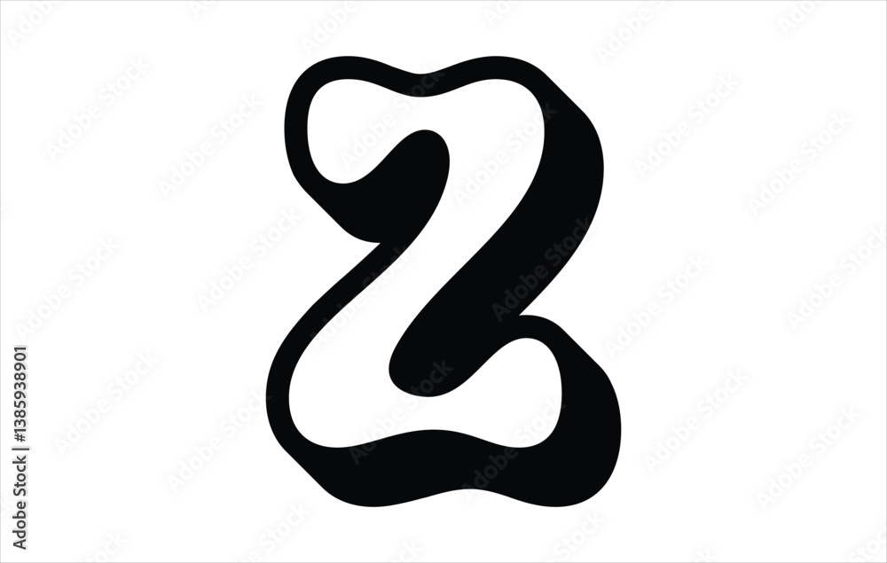 Fototapeta premium Elegant Letter Z logo Vector Template Initial Letter Z Logo Design. Creative And Modern Z logo