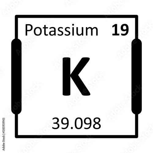 Potassium Bold Black Icon