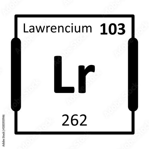 Lawrencium Bold Black Icon