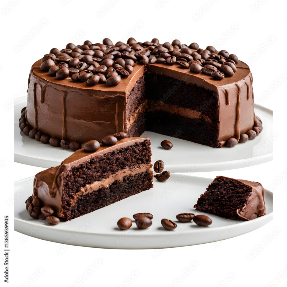 Rich Chocolate Layer Cake with Chips