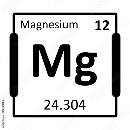 Magnesium Bold Black Icon