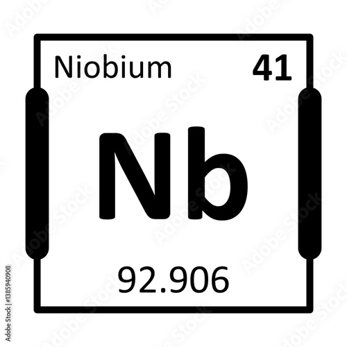 Niobium Bold Black Icon
