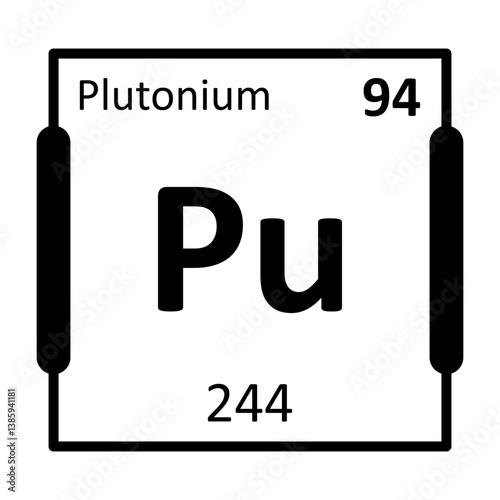Plutonium Bold Black Icon