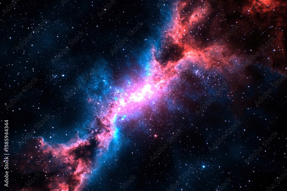 Obraz premium Cosmic nebula explosion