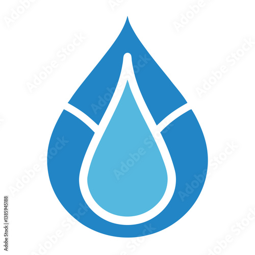 Water Drop Icon Clean, Simple, and Modern Design