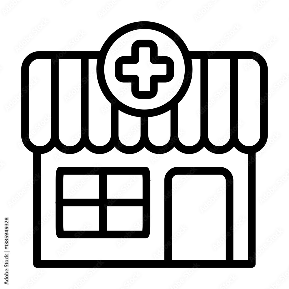 Fototapeta premium Pharmacy Store Icon