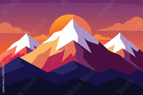 mountain landscape with mountains