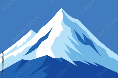 mountain landscape vector illustration