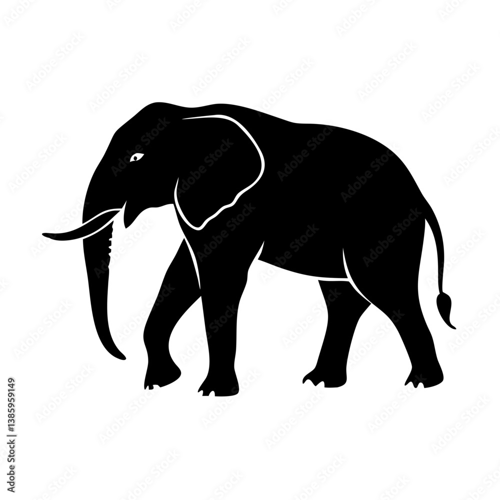 elephant icon, elephant silhouette vector illustration-simple silhouette illustration of elephant, perfect for elephant logos and icons elephant icon, elephant silhouette vector illustration-simple silhouette illustration of elephant, perfect for elephant logos and icons