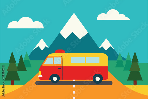 camping in the mountains