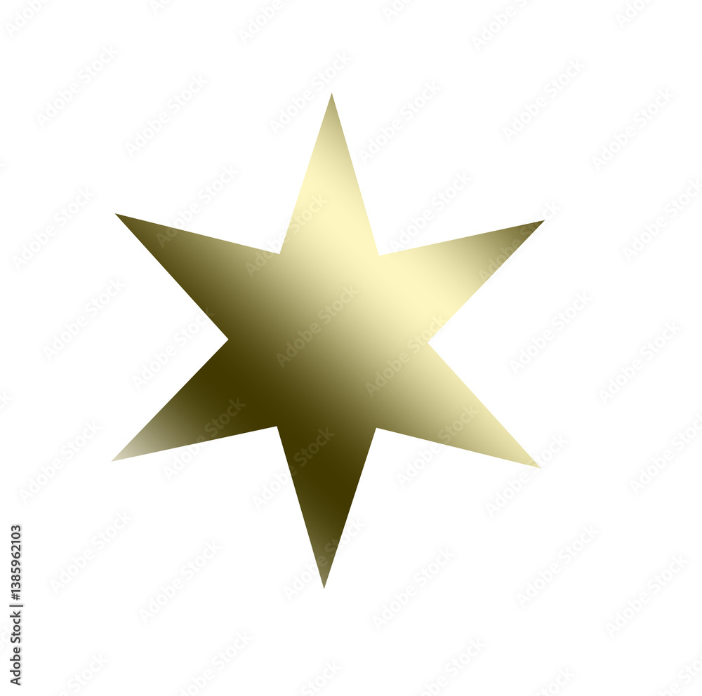 Obraz premium Golden Star gradient