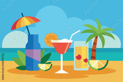 cocktail on the beach