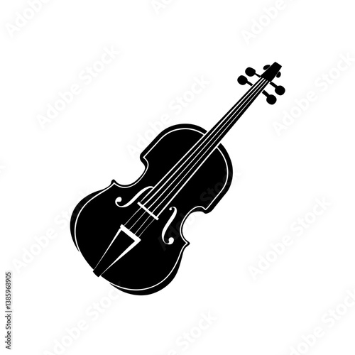 violin isolated on white