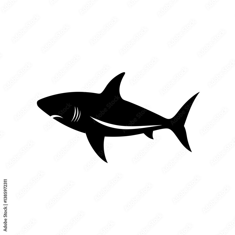 Fototapeta premium shark vector illustration