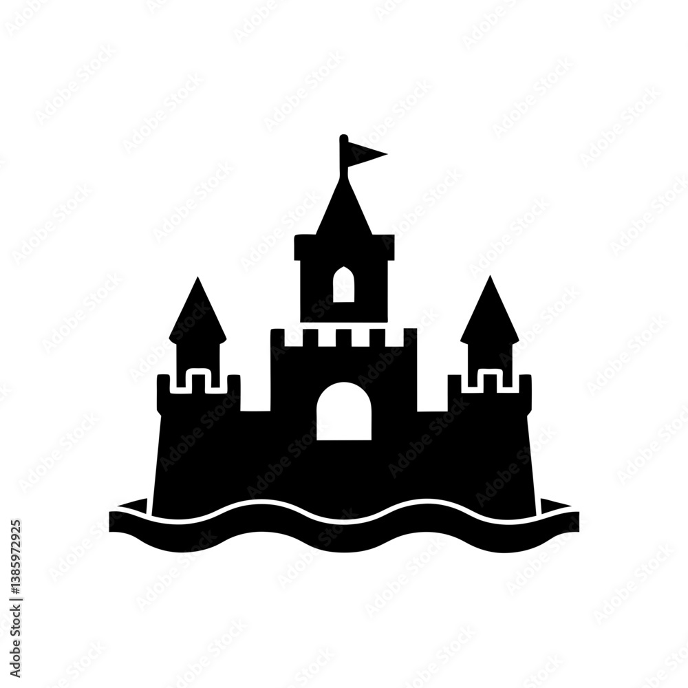 Obraz premium castle vector illustration