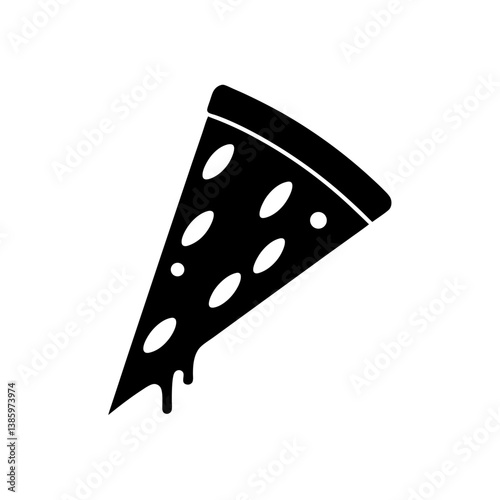 pizza slice vector illustration of an abstract background