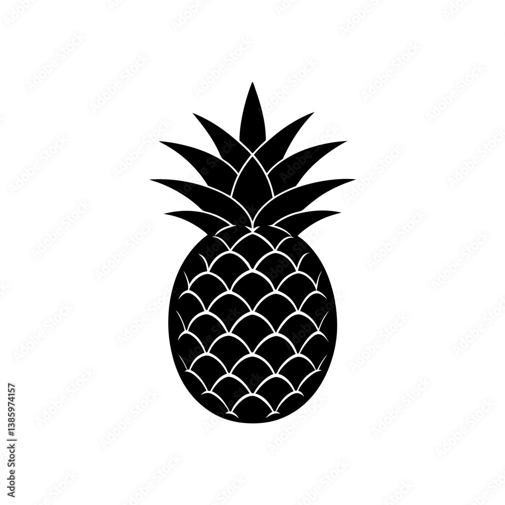 Obraz premium pineapple isolated on white background
