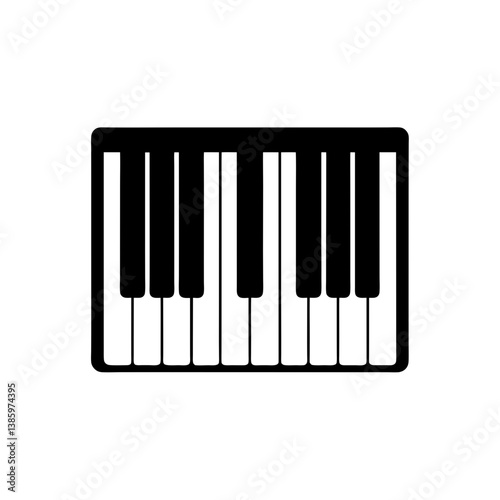 piano keys vector illustration