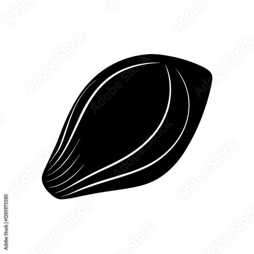 vector illustration of an mussel shell