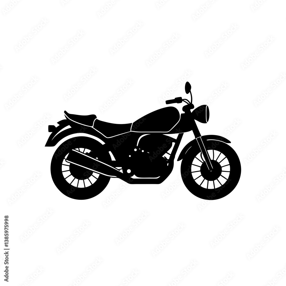 Fototapeta premium motorcycle on a white background