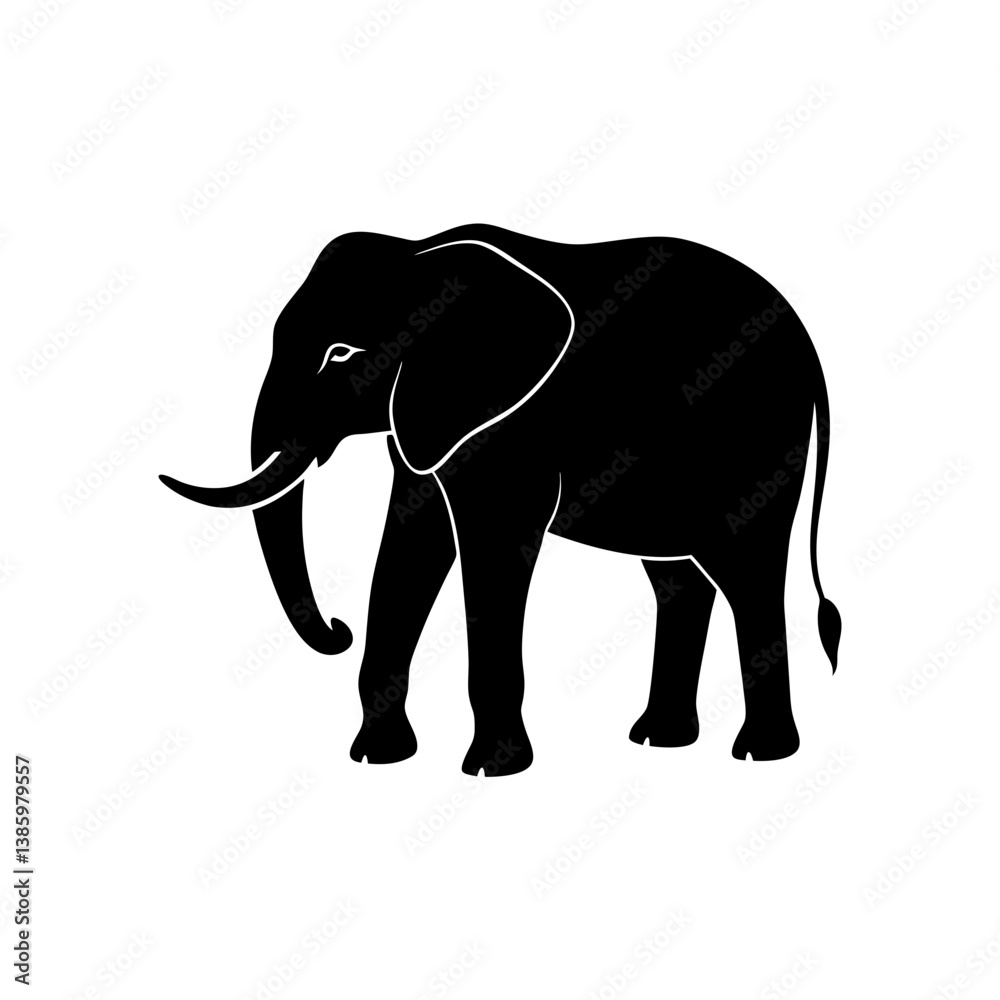 Fototapeta premium elephant vector illustration