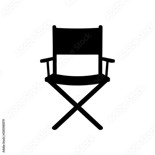 black plastic chair