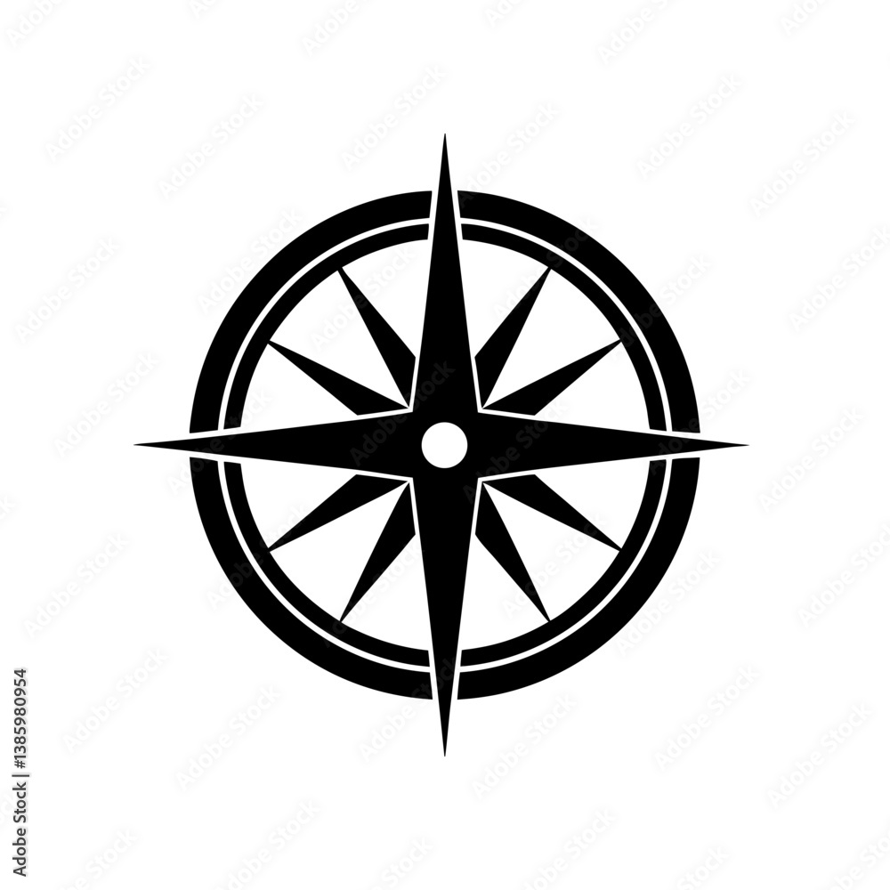 compass on black background compass on black background