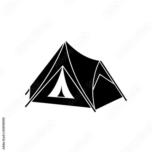 vector illustration of a tent
