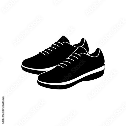 sport shoes on white background