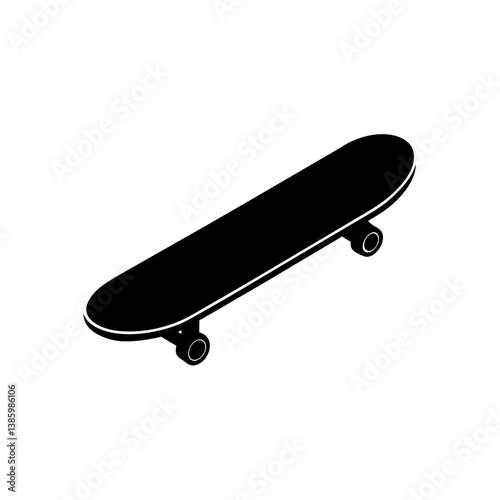 skateboard isolated on white background