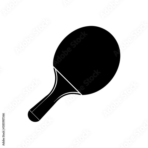 ping pong racket and ball