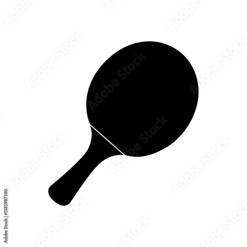ping pong racket and ball