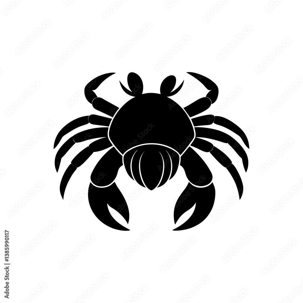 black and white crab black and white crab