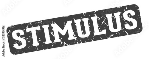 stimulus rectangular sign. stimulus stamp